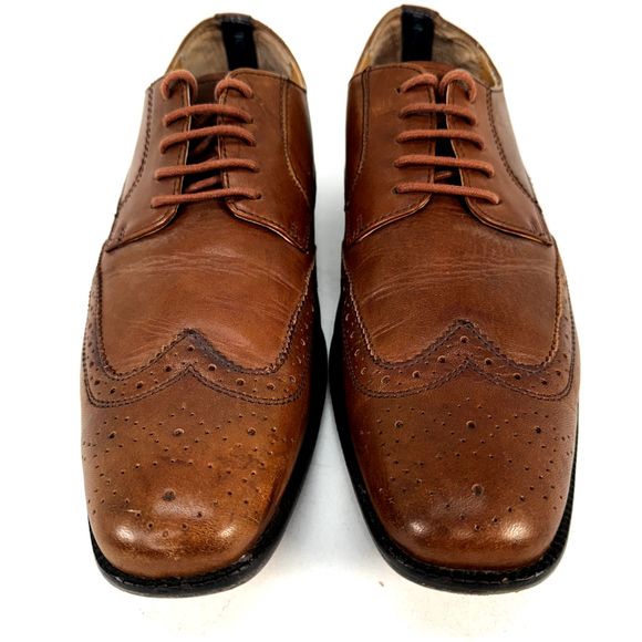 Vionic Mens Dress Shoes Size 10 Harrison Brown Leather Wingtip Oxford Business main image 10